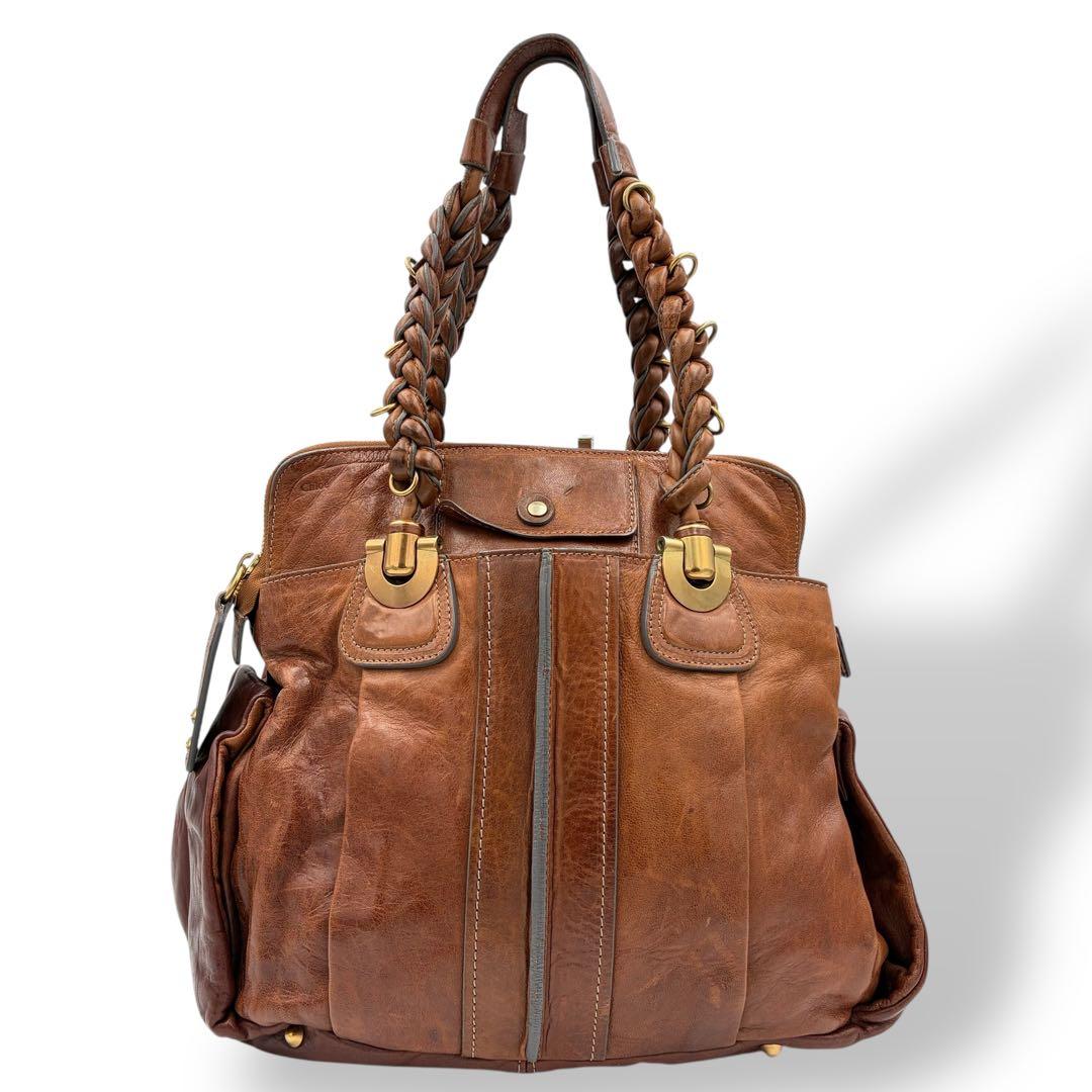 Chloe Eloise Vintage Shoulder Bag Brown Leather Stylish Auth | eBay