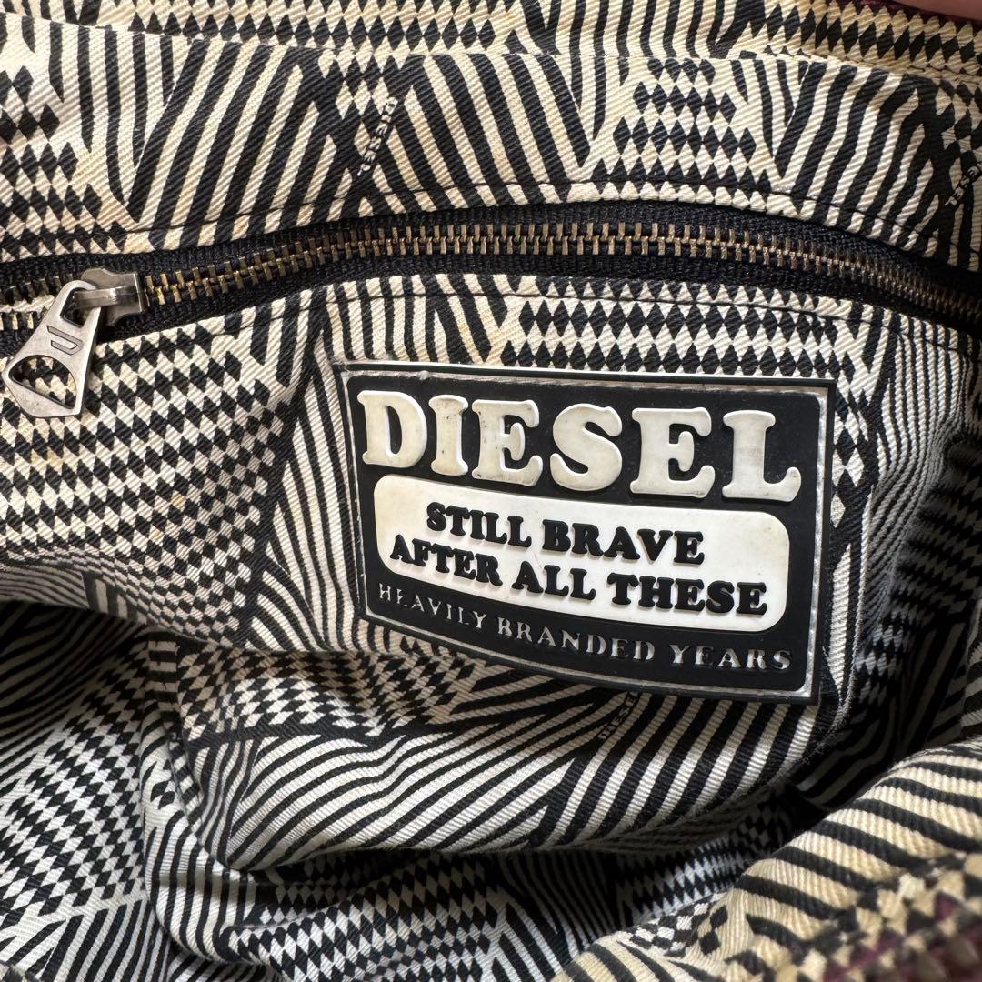 DIESEL Shoulder Bag Archive Denim Half Moon Y2K Vintage Authentic