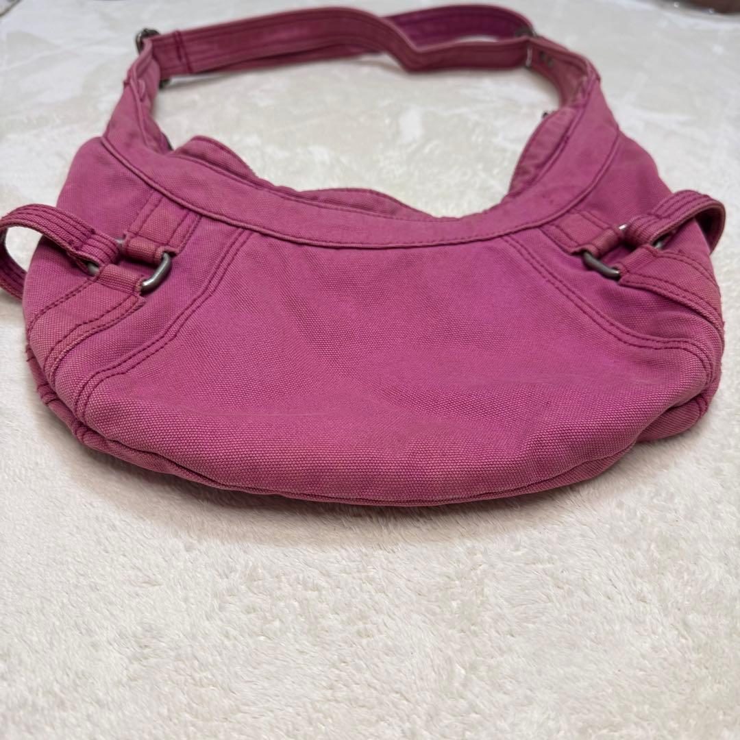 DIESEL Shoulder Bag Archive Denim Half Moon Y2K Vintage Authentic